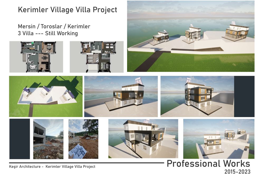 Mersin/Kerimler - 3 Villa Tasarımı