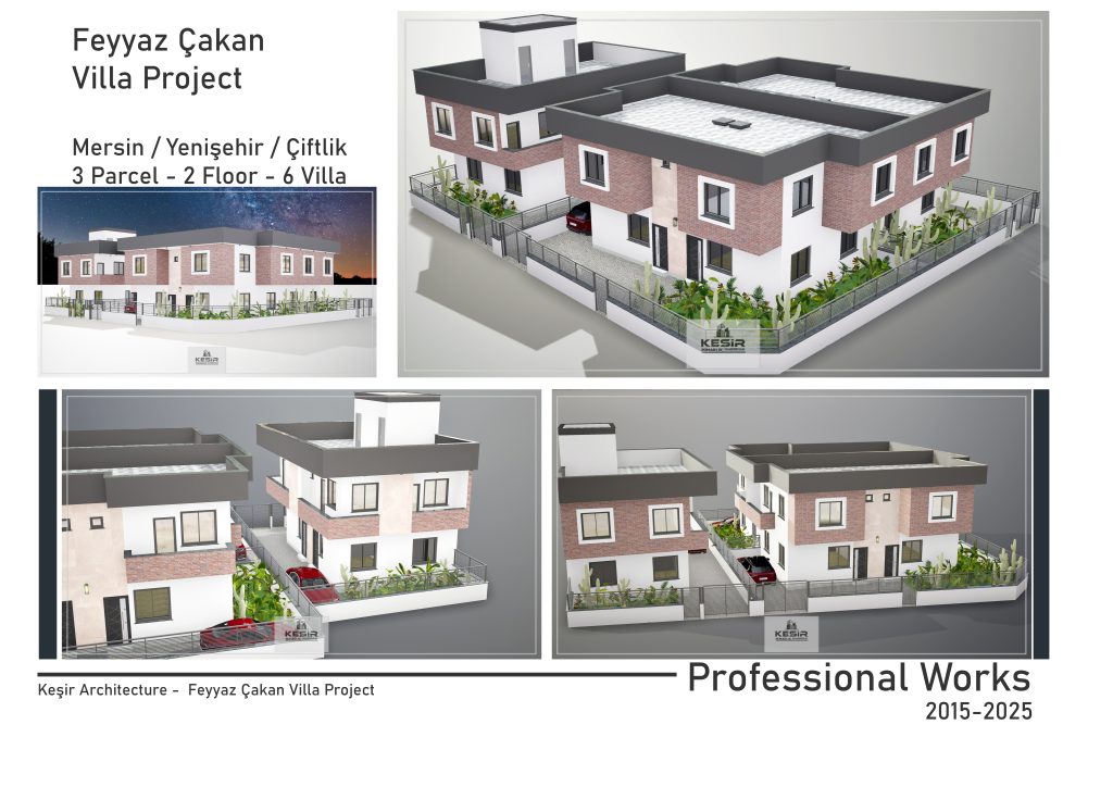 Mersin/Çiftlik - 6 Villa Tasarımı